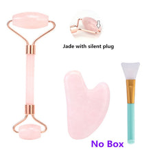 Load image into Gallery viewer, Rose Quartz Roller Massager for Face-Lifting