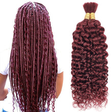 Load image into Gallery viewer, Boho Wave Brazilian Remy Braiding Hair 22inch 100g