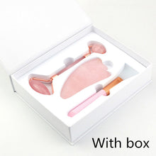 Load image into Gallery viewer, Rose Quartz Roller Massager for Face-Lifting