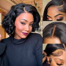 Load image into Gallery viewer, Eeotii Chic Bob Human Hair Lace Wig 14 Inch