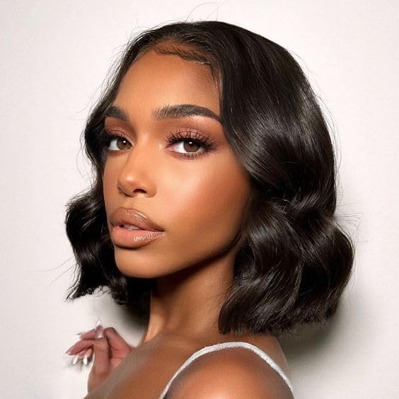 Natural Black Bob Lace Wig 10 inch