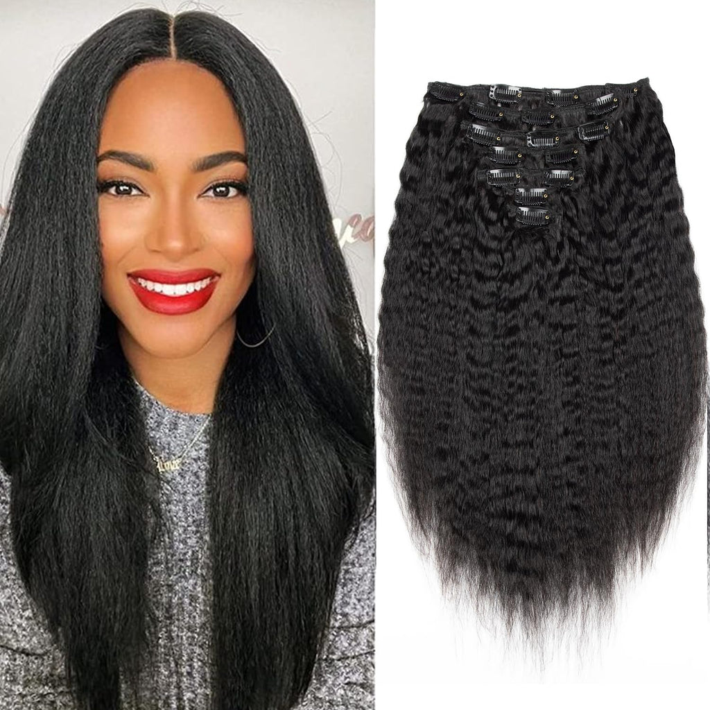 KinkyStrands 22" Virgin Clip-in Extensions