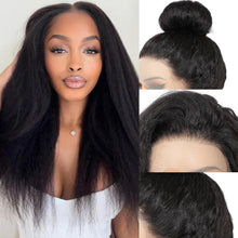 Load image into Gallery viewer, 360 Kinky Straight Full Lace Human Hair Wig 200 Density