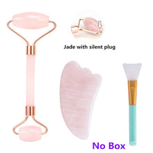 Load image into Gallery viewer, Rose Quartz Roller Massager for Face-Lifting