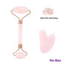 Load image into Gallery viewer, Rose Quartz Roller Massager for Face-Lifting