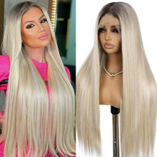 Load image into Gallery viewer, BLONDEGLAM 13x6 Lace Front Straight Wig Pre-Plucked 26 Inch