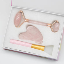Load image into Gallery viewer, Rose Quartz Roller Massager for Face-Lifting