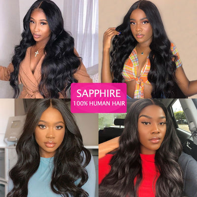 Sapphire Body Wave Bundles With Closure - H2O Beauty World