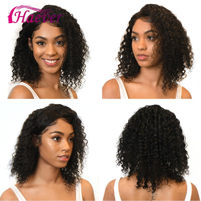 Malaysian Kinky Curly Bob Lace Closure Wig - H2O Beauty World