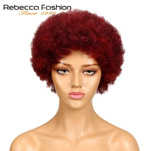 Non Lace Rebecca Short Brazilian Afro Kinky Curly Wig - H2O Beauty World