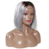 Pre Plucked Indian Remy Straight 13x4 Lace Front Human Hair Wig