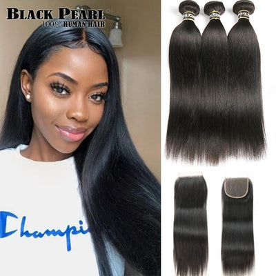 Pre-Colored Straight Bundles With Closure - H2O Beauty World