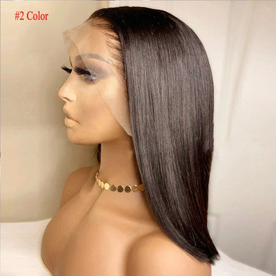 Straight Short Bob Synthetic Lace Front Wig - H2O Beauty World