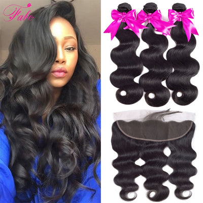 Brazilian Body Wave Pre Plucked Bundles With Frontal - H2O Beauty World