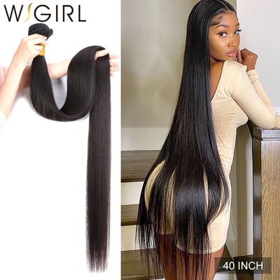 Wigirl Straight Virgin Remy Brazilian Hair Weave - H2O Beauty World