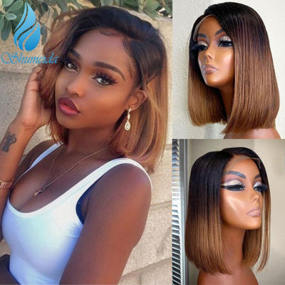Short Bob Wig With Baby Hair Full Lace - H2O Beauty World