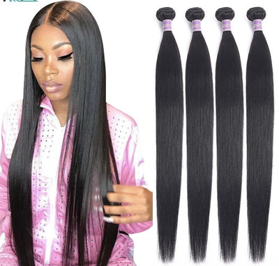 Straight Brazilian Hair Weave Bundles - H2O Beauty World