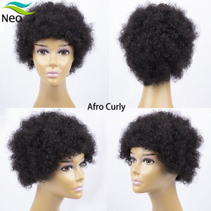 Short Afro Nature Dream Kinky Curly Human Hair - H2O Beauty World