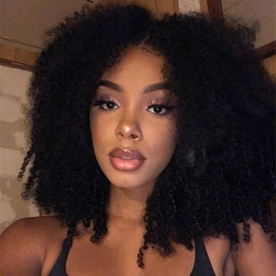 Brazilian Afro Kinky Curly Clip In Human Hair Extensions 4B 4C - H2O Beauty World