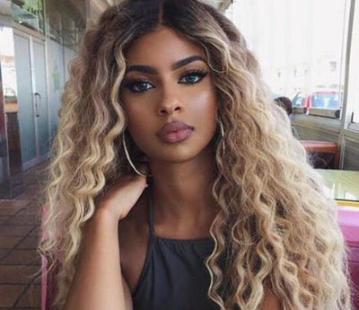 Lace Front Wigs Deep Wave Middle Part - H2O Beauty World