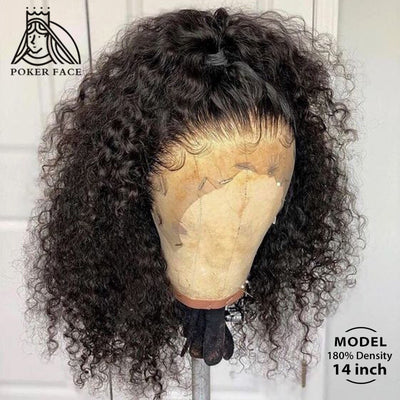 Deep Curly Lace Front Human Hair Wig With Baby Hair - H2O Beauty World