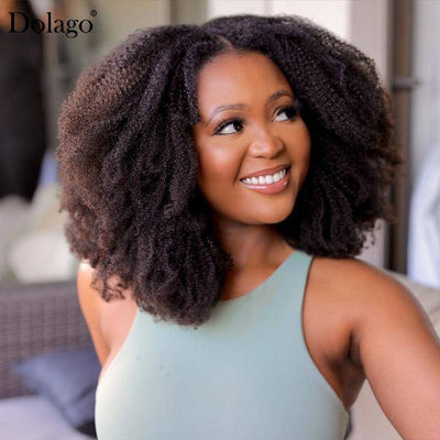 4B 4C Afro Kinky Curly Clip In Human Hair Extensions - H2O Beauty World