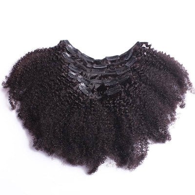 4B 4C Afro Kinky Curly Clip In Human Hair Extensions - H2O Beauty World