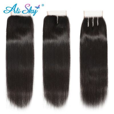 Brazilian Straight Hair Bundles With Closure - H2O Beauty World