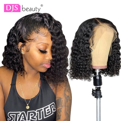 Brazilian Curly Bob Lace Front With Baby Hair - H2O Beauty World