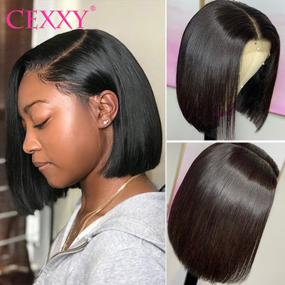 Short Lace Front Wig Pre Pluck With Baby Hair - H2O Beauty World
