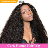 Mongolian Kinky Curly Wigs  Lace Frontal