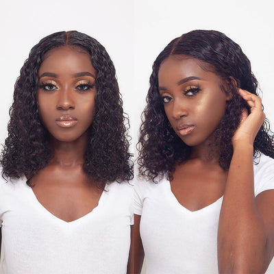Brazilian Curly Bob Lace Front With Baby Hair - H2O Beauty World