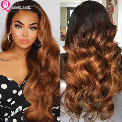 Brazilian Ombre Lace Front Body Wave Hair Weave - H2O Beauty World