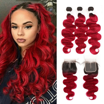 Brazilian Body Wave Bundles With Closure  Human Hair - H2O Beauty World