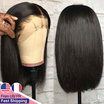 Yyong Blunt Cut Bob Wig Short Lace Front Human Hair Wig - H2O Beauty World