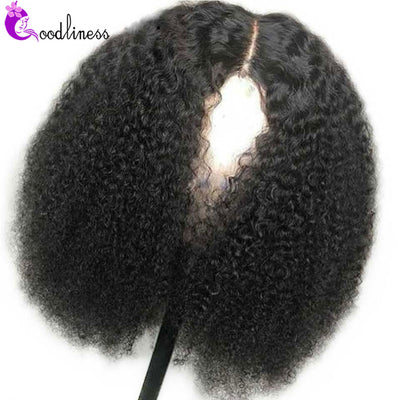 Mongolian Short Afro Kinky Curly Wig Human Hair - H2O Beauty World