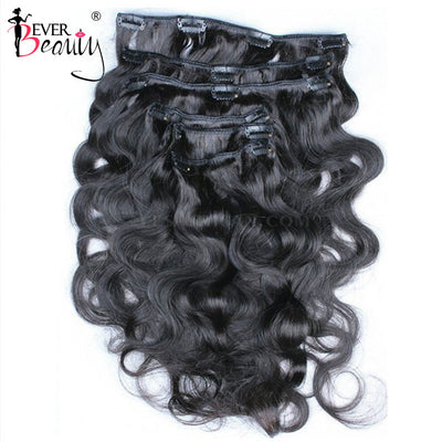 Body Wave Clip In Human Hair Extensions - H2O Beauty World