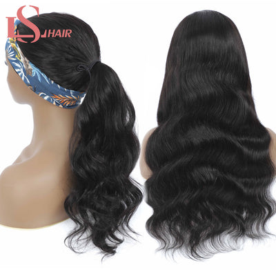 Body Wave Human Hair Headband Wig