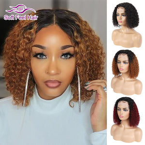 Brazilian Kinky Curly Lace Front Wig - H2O Beauty World