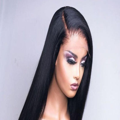 PAFF Remy Natural Black Straight Lace Front Wig - H2O Beauty World