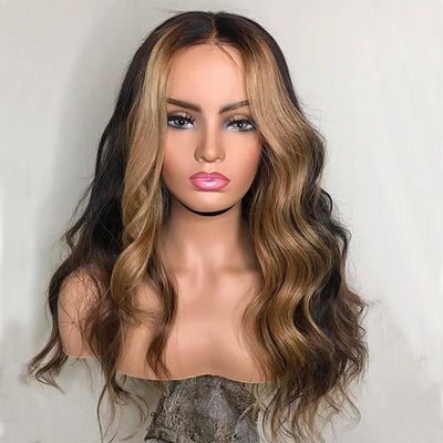 Malaysia Lace Part  Blonde Wig With Baby Hair - H2O Beauty World