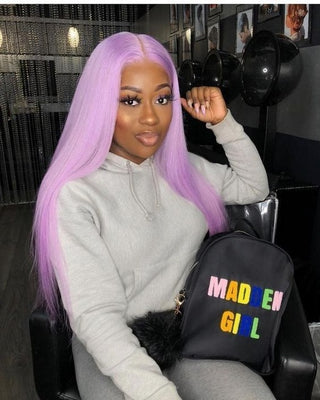 Choose Your Color 18inch Transparent Lace Front Human Hair Wig - H2O Beauty World