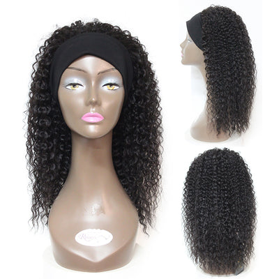Synthetic Kinky Curly Headband Wig